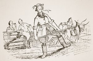 Volviendo a la tierra, ilustración de 